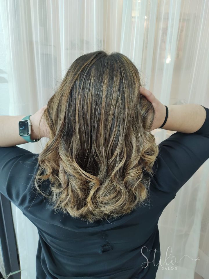 Balayage hecho en Stilo Salón, Roma Norte, CDMX