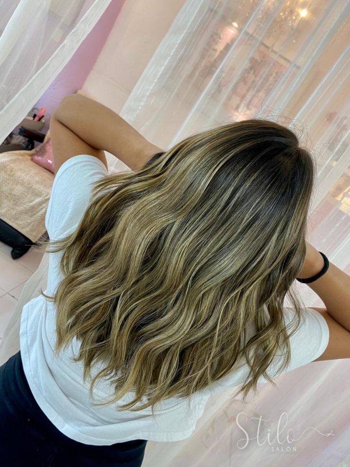 Balayage hecho en Stilo Salón, Roma Norte, CDMX