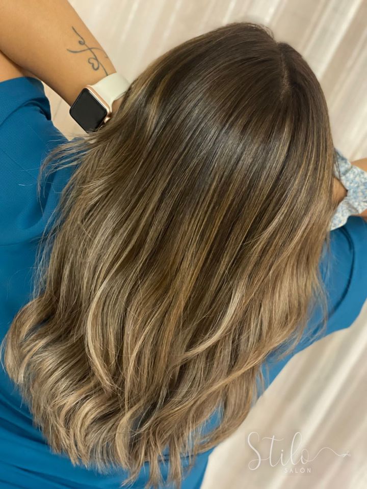 Balayage hecho en Stilo Salón, Roma Norte, CDMX