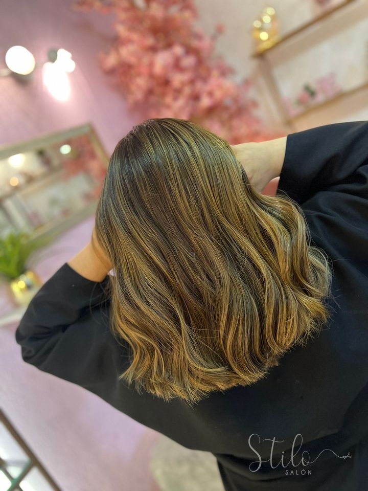 Balayage hecho en Stilo Salón, Roma Norte, CDMX