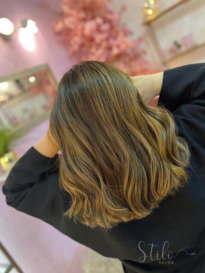 Balayage hecho en Stilo Salón, Roma Norte, CDMX