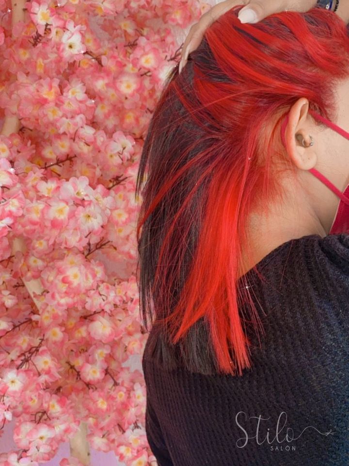 Color fantasía hecho en Stilo Salón, Roma Norte, CDMX