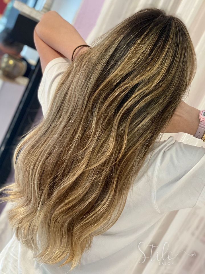 Balayage hecho en Stilo Salón, Roma Norte, CDMX