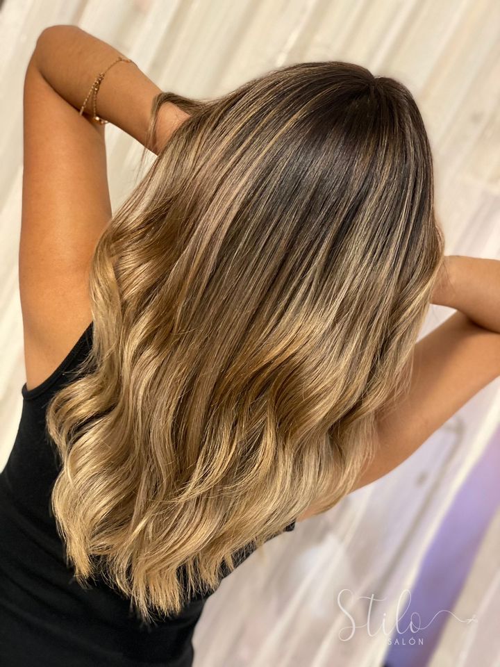 Balayage hecho en Stilo Salón, Roma Norte, CDMX