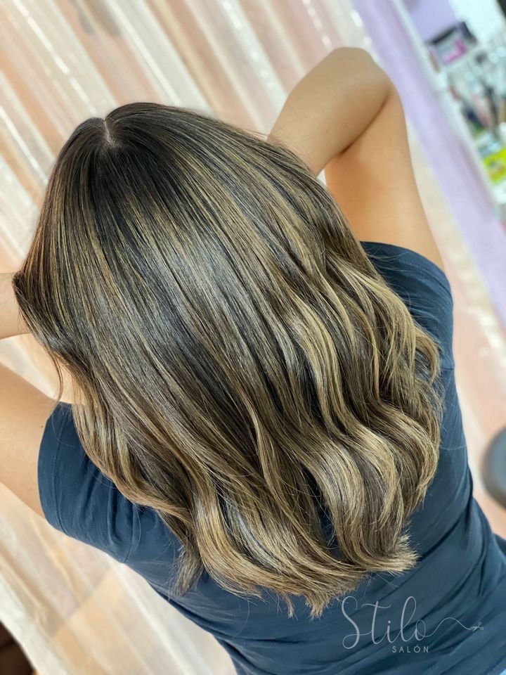Balayage hecho en Stilo Salón, Roma Norte, CDMX