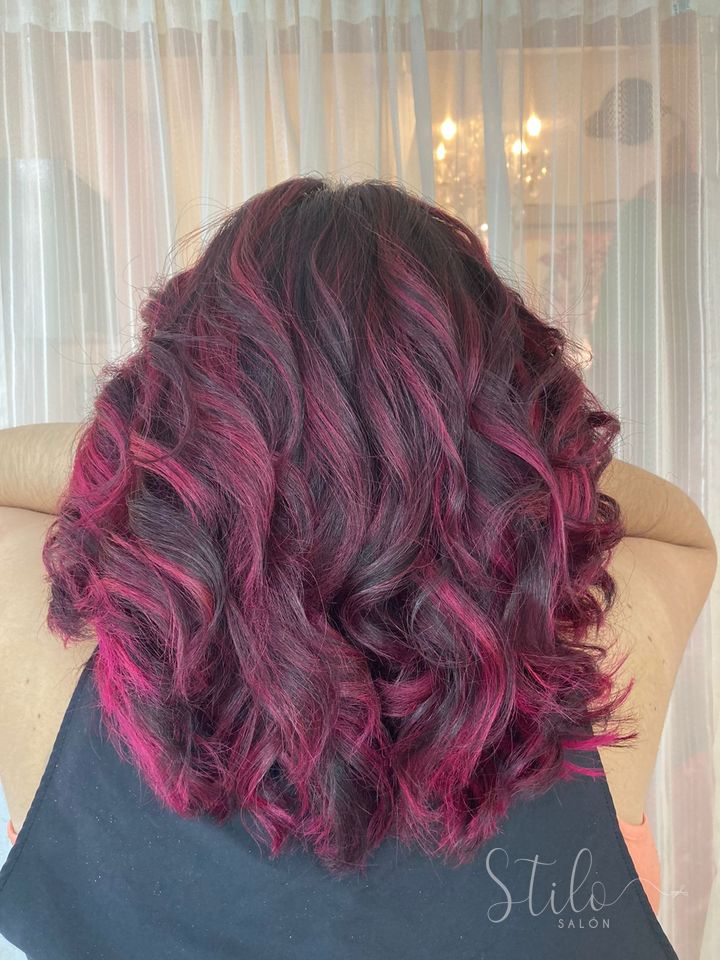 Color fantasía hecho en Stilo Salón, Roma Norte, CDMX