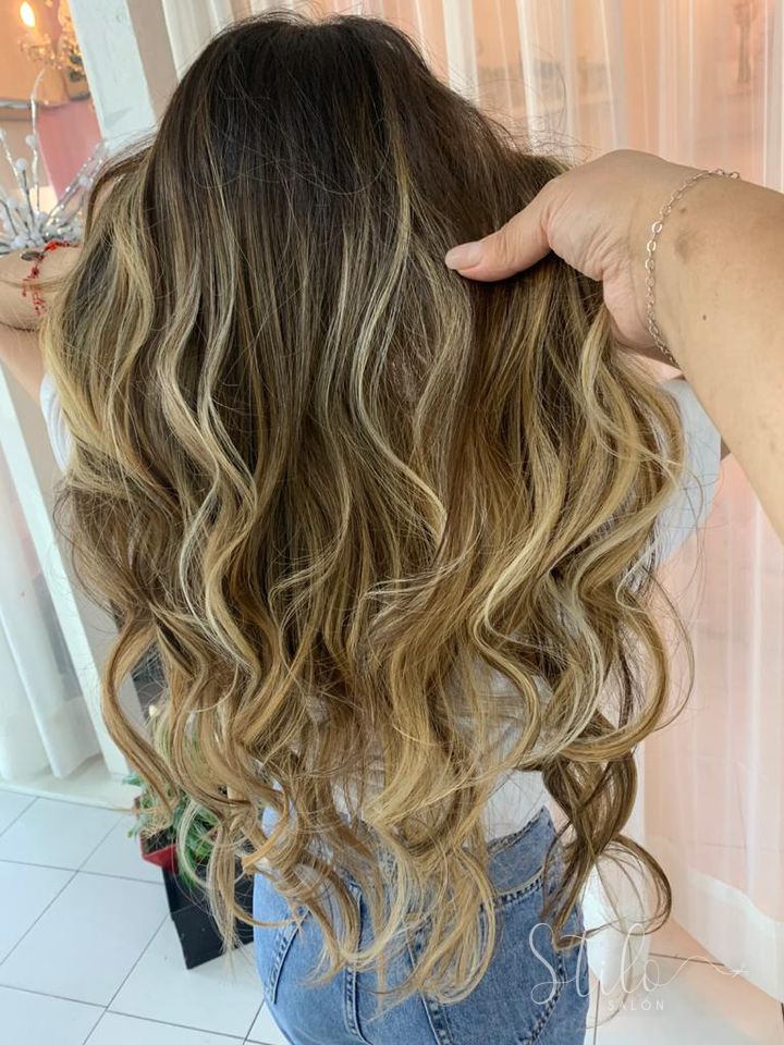 Balayage hecho en Stilo Salón, Roma Norte, CDMX