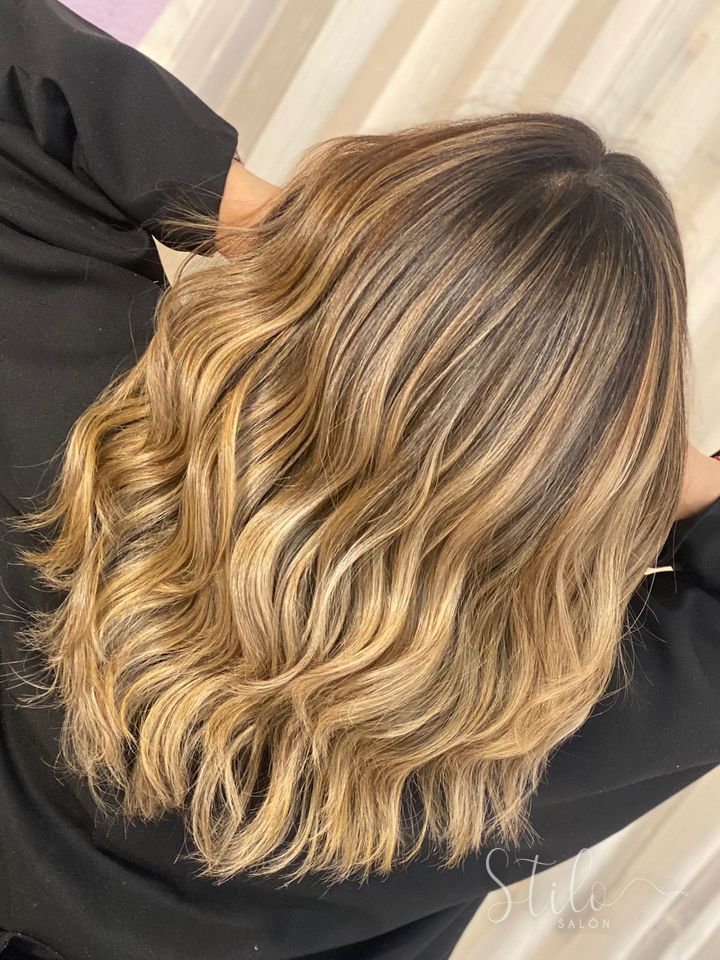Balayage hecho en Stilo Salón, Roma Norte, CDMX